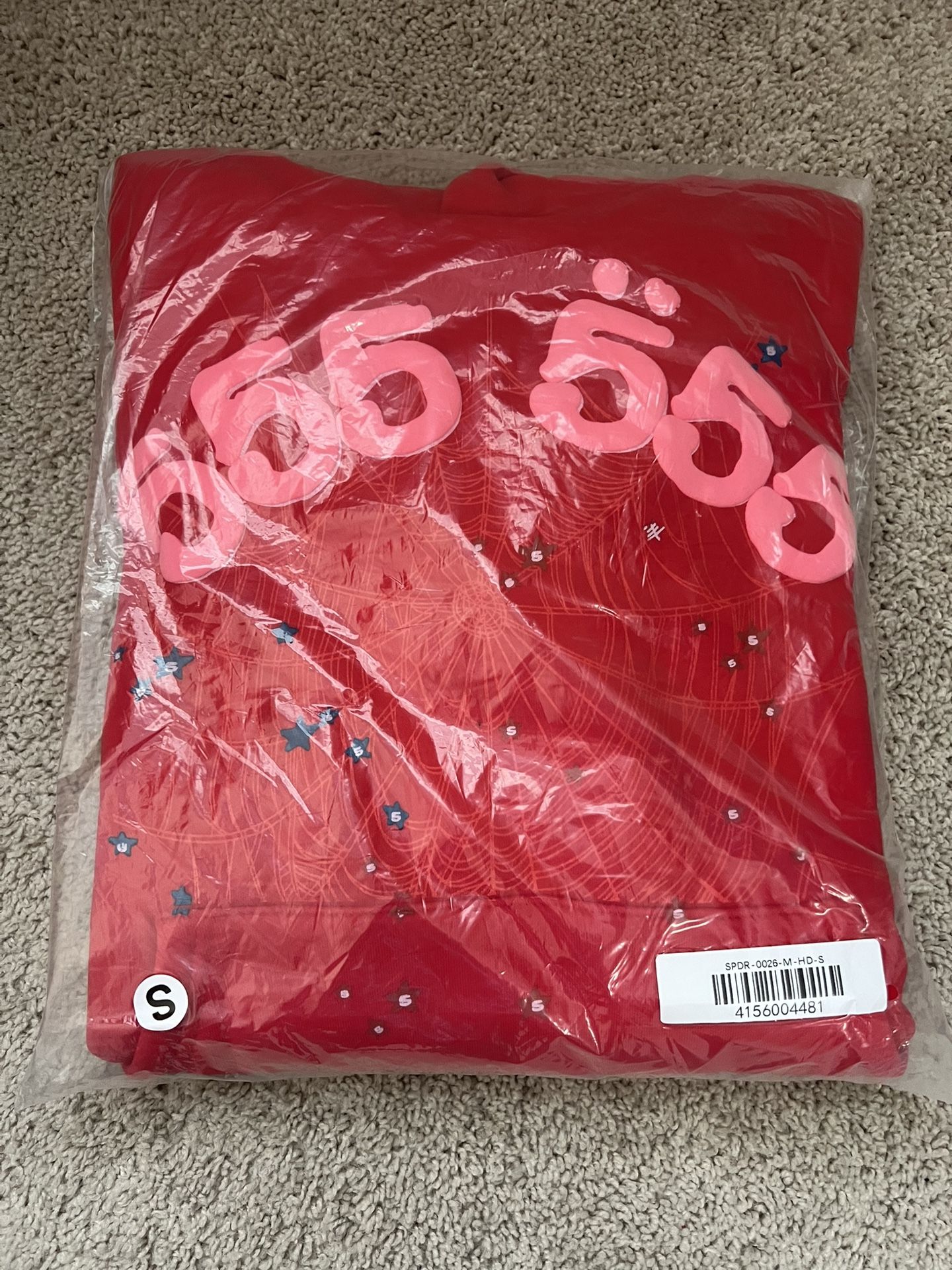 Red 555 Spider Hoodie 