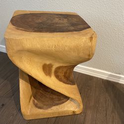 Wooden twist Stool 