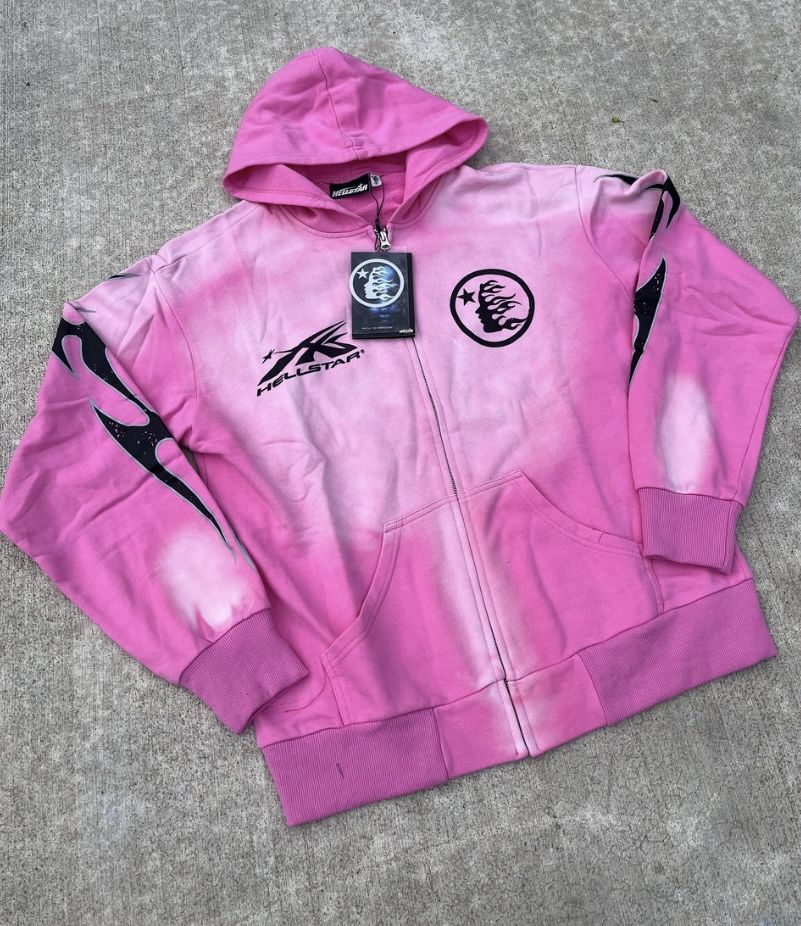 Pink Hellstar Zip Up
