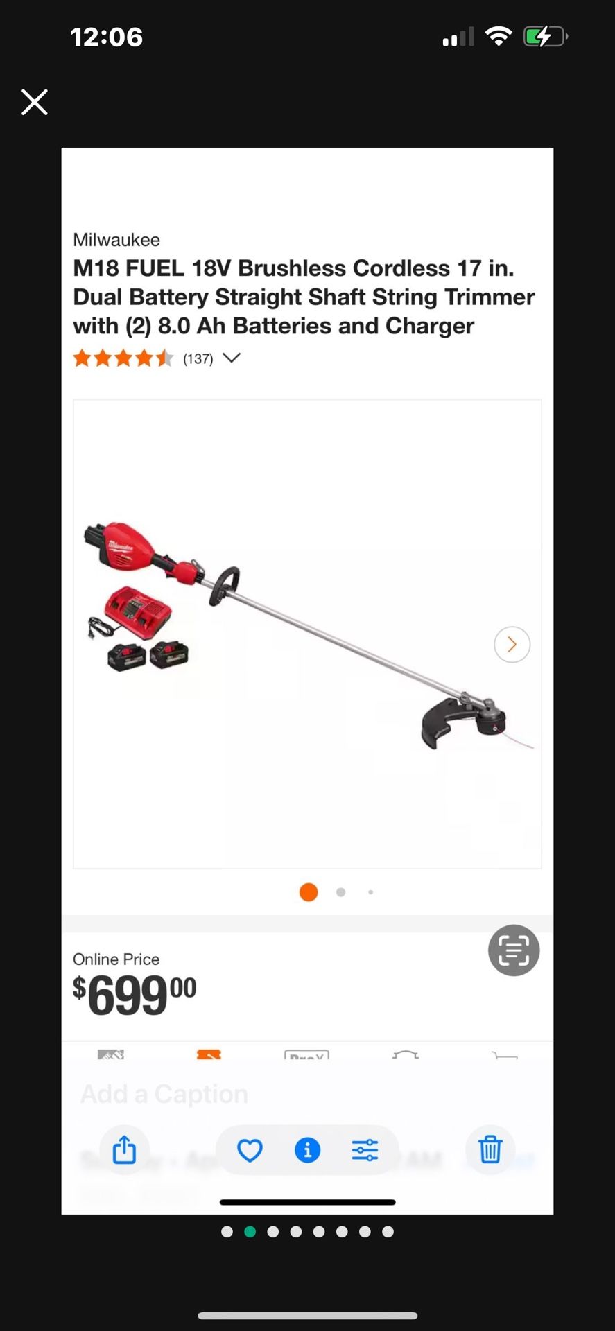Trimmer Milwaukee