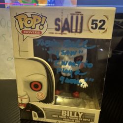 Billy Funko Pop Signed By Tobin Bell