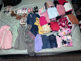 Large Lot of Girls Clothing and Shoes