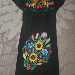 Mexican Embroidered Dress