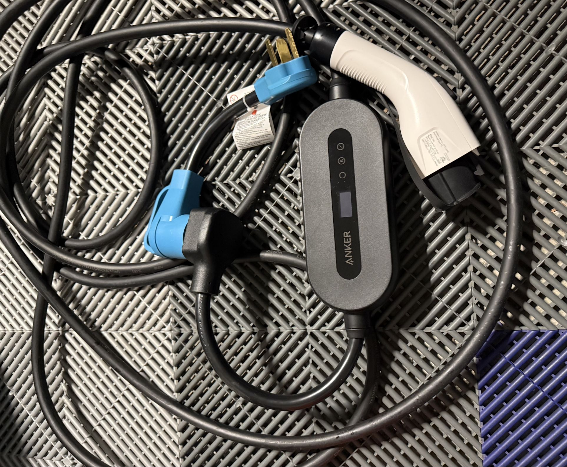 EV Charging Cable With Adapter To Plug In ! Used For 2 Weeks