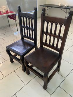 Wooden chairs