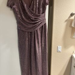 Purple glitter dress