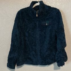Pendleton Sherpa Jacket Women’s Medium Blue Fuzzy