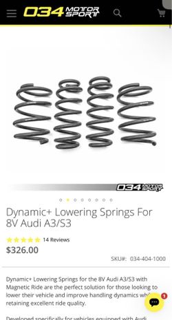 034 Motorsport Lowering springs