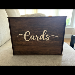 Wooden Cards box