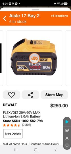 DEWALT FLEXVOLT 20V/60V MAX 9.0Ah Battery