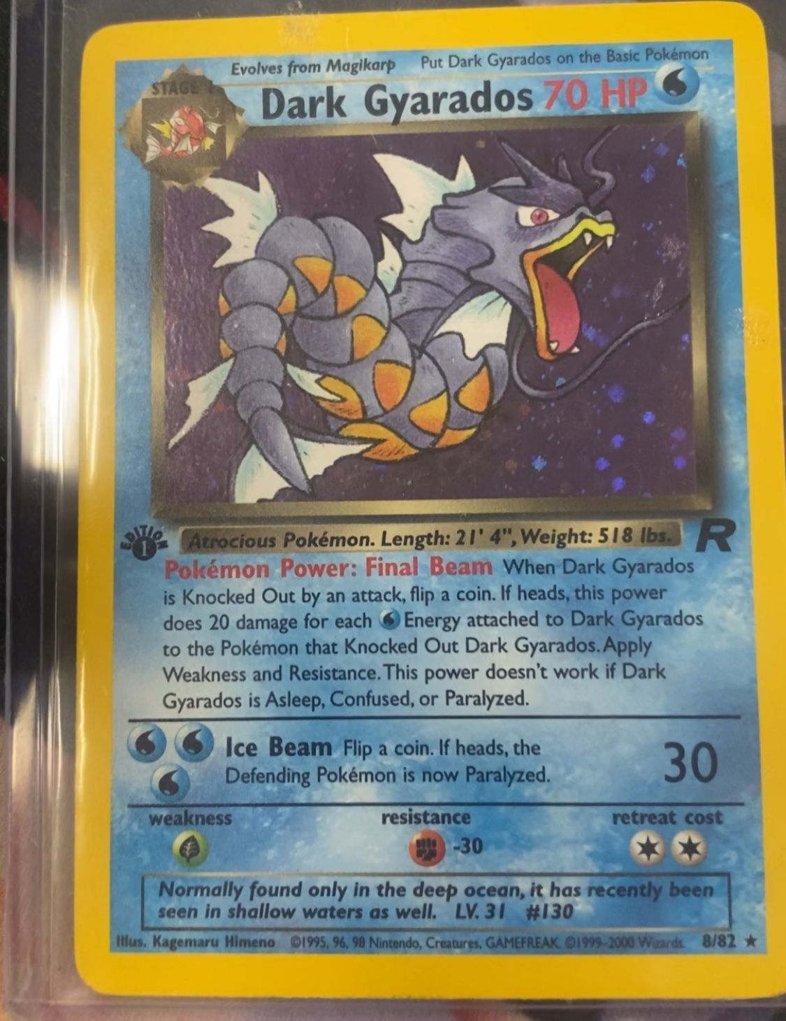 Dark Gyarados 1st Edition