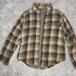 Mens thermal Lined Flannel.  Size Medium