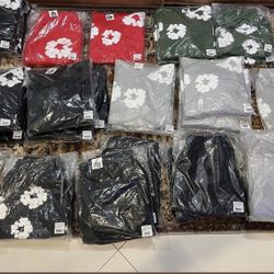 Denim tears and Sp5der hoodies