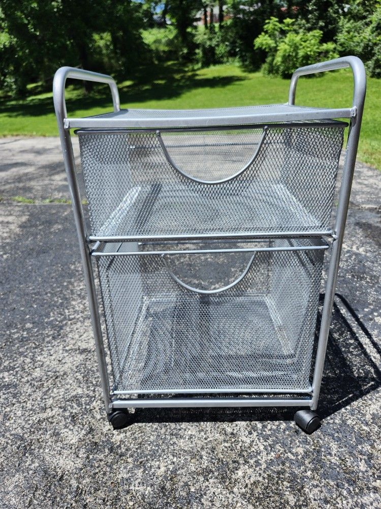 Metal 2 Dreawe  Filing Cabinet On Wheels 