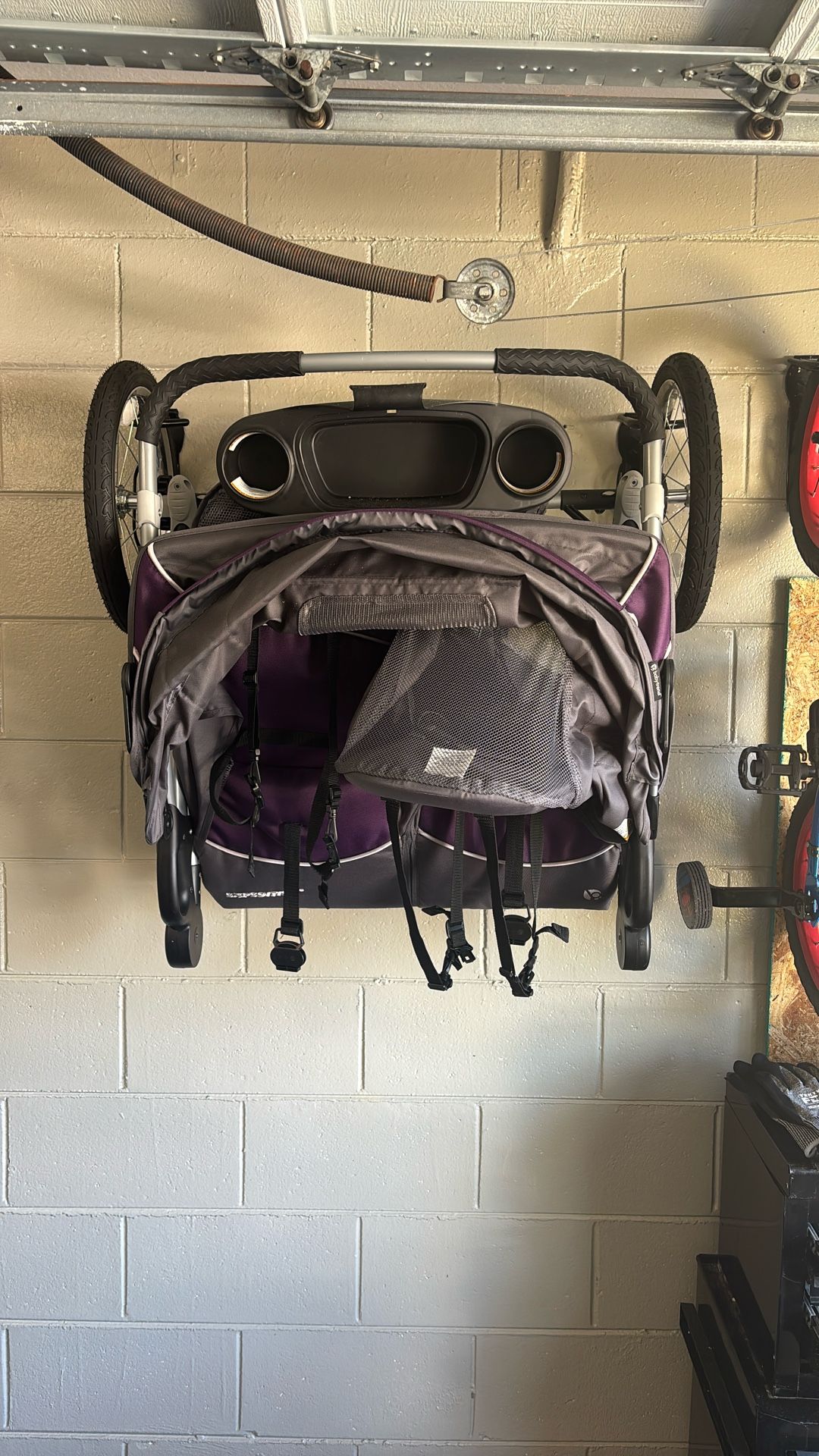 “Double baby strollers.”