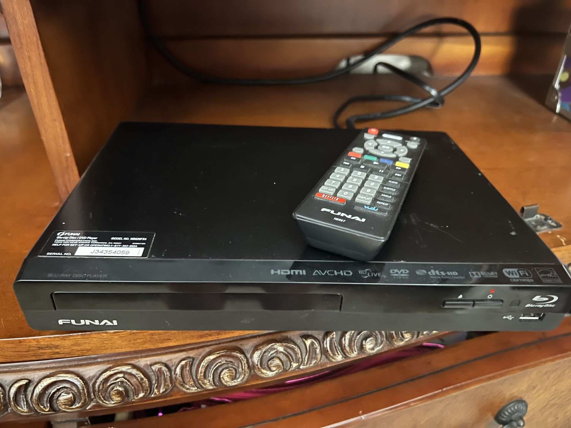 Blu-ray with remote