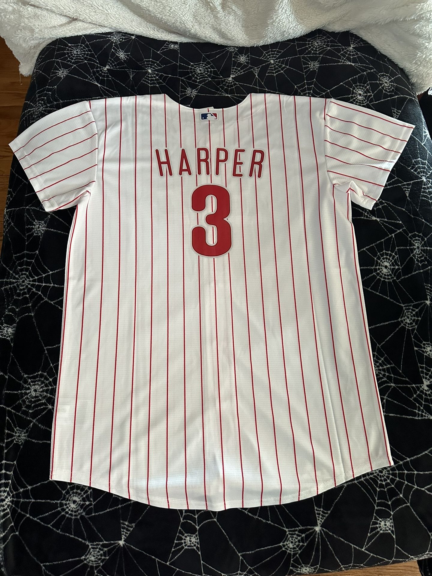 NWT Youth Bryce Harper Philadelphia Phillies Nike Cool Base Jersey -Fully Stitched. XL