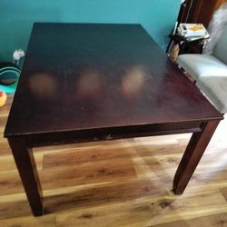 Dark Wood Dining Table
