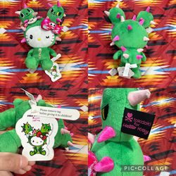 RARE 11” TOKIDOKI for HELLO KITTY Cactus Girl PLUSH - Sanrio 2014 NWT