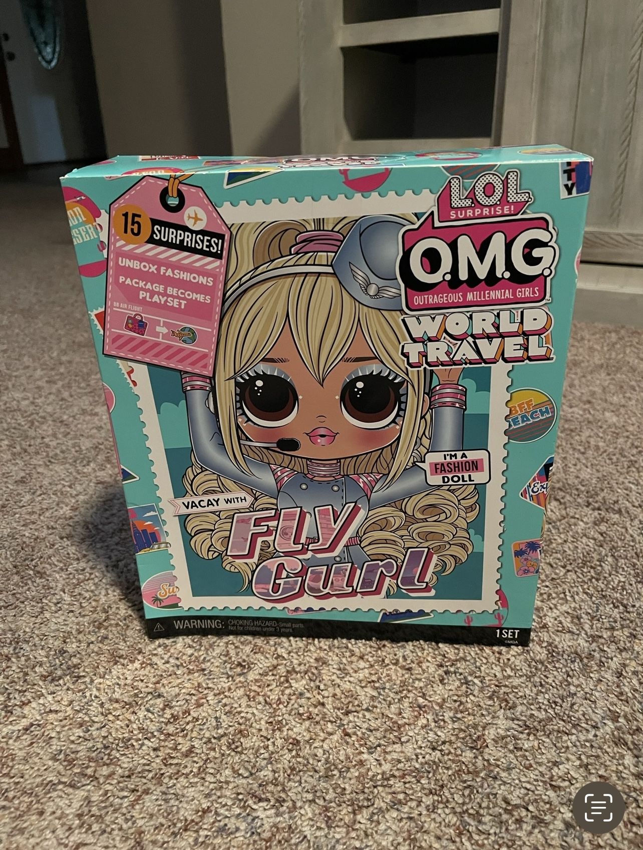 Lol surprise OMG world travel fly gurl fashion doll with 15 surprises 