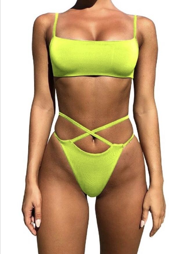 Neon swim suit