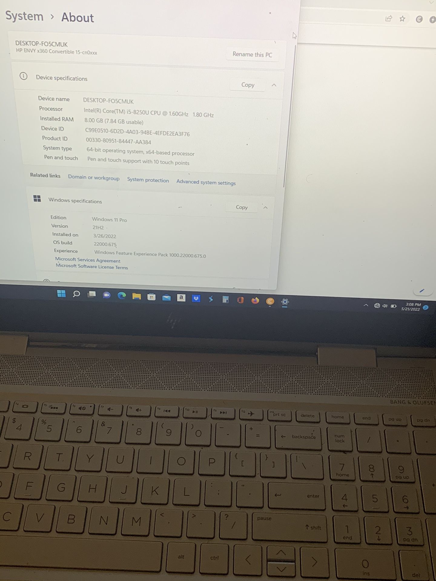 Hp Envy X360 Convertible 15-cn0xxx