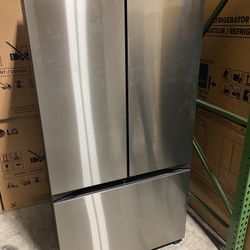 Stainless Steel 3-Door French Door Refrigerator 