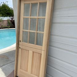 New Dutch Door 32x80 9 Lite Glass