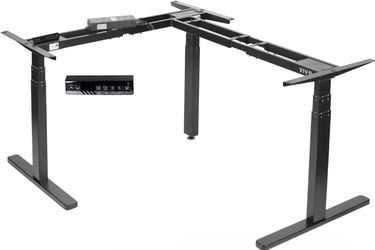 VIVO Electric Motor Height Adjust. Corner 3 Leg Standing Desk Frame DESK-V130EB