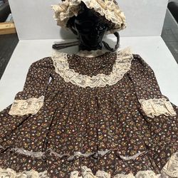 Vintage Prairie Dress With Bonnet Holly Hobby Style