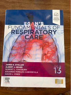 Egan’s Fundamentals of Respiratory Care 13th edition textbook