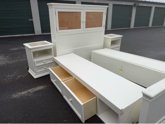 Panel Bed and 2 Night Stands
