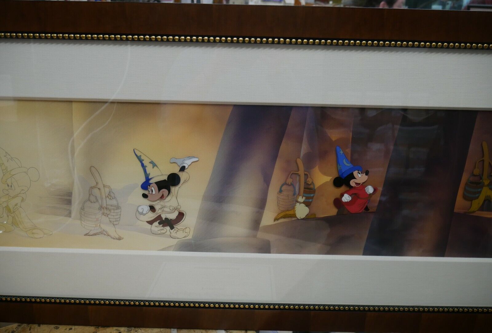 WALT DISNEY fantasia LIMITED EDITION 350 hand inked & painted cel 330/350 55x20