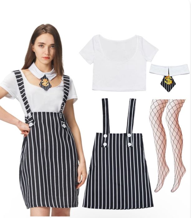 Women’s 1920’s mafia/gangster 4 piece costume S