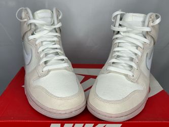 Nike men’s Dunk Hi Retro PRM Summit White/Phantom
