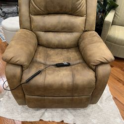 Leather  lift power recliner Chair 