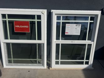 New construction Tempered Milgard Hung Window 37”w By 49” h