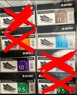 Men’s shoes sizes 9.5 / 10 / 10.5 / 11 / 12 / running gym trainers comfort work hitec