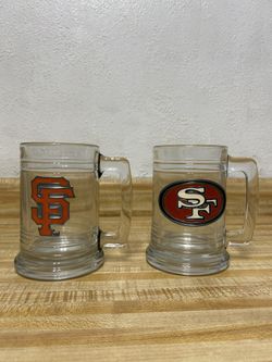 GIANTS AND NINER GLASS MUGS 