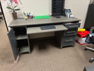 New Hard Wood gray Office Desk