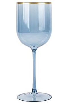 Blue Acrylic Wine Goblets Wedding Bridal Birthday Quinceañera 