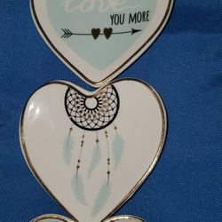 JT Rose Mini Heart Plates