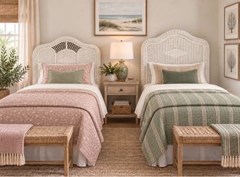 Charming Vintage Wicker Headboards