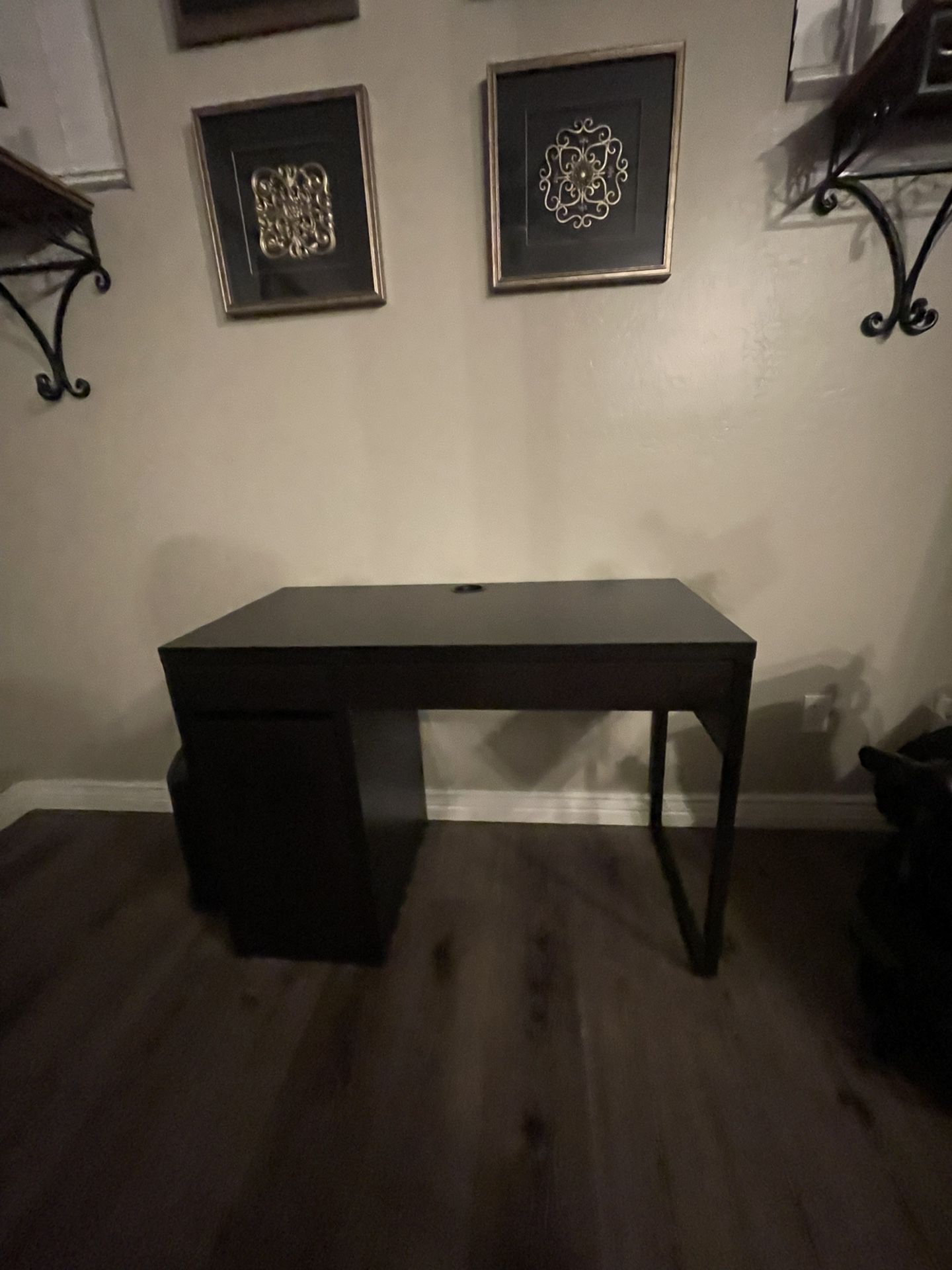Black/brown Desk 