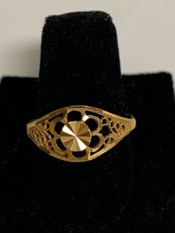 21k ladies gold ring #28836