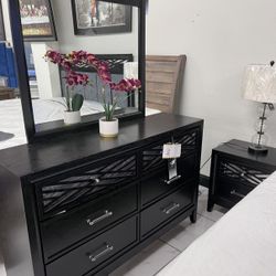 Cajonera Con Espejo Y Dos Buros 