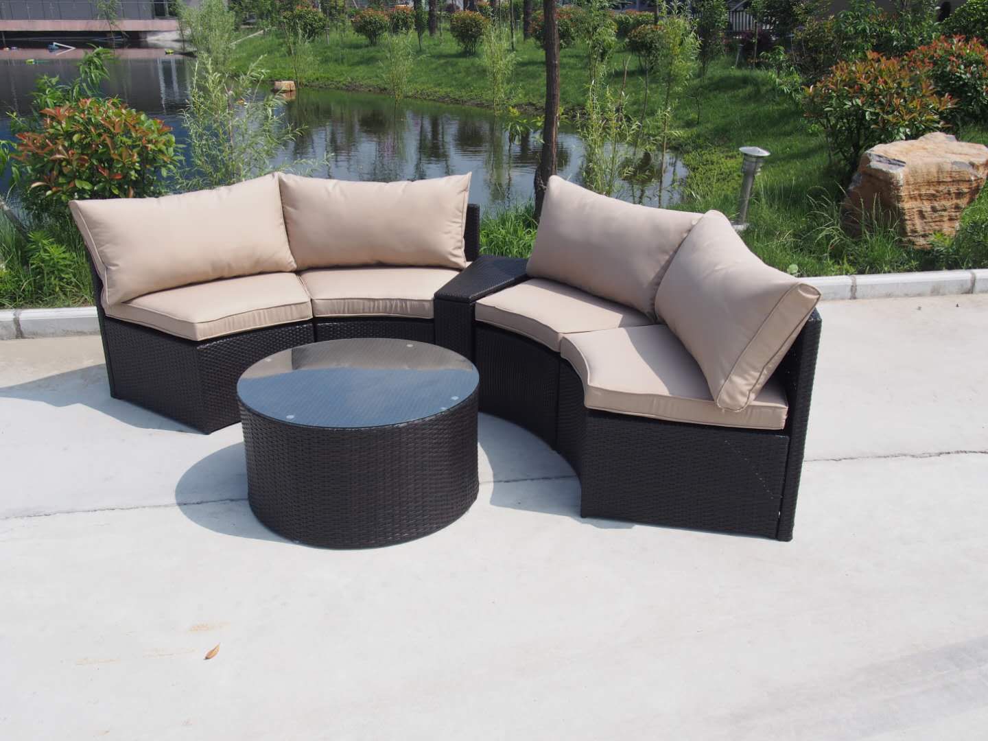 Labor Day big Sale!!!Round 6pc sectional outdoor furniture
