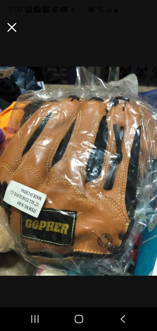 Gopher Baseball Glove