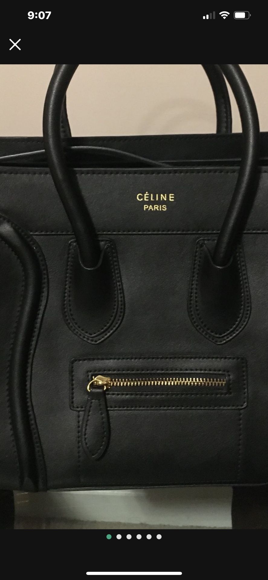 Genuine, leather handbag
