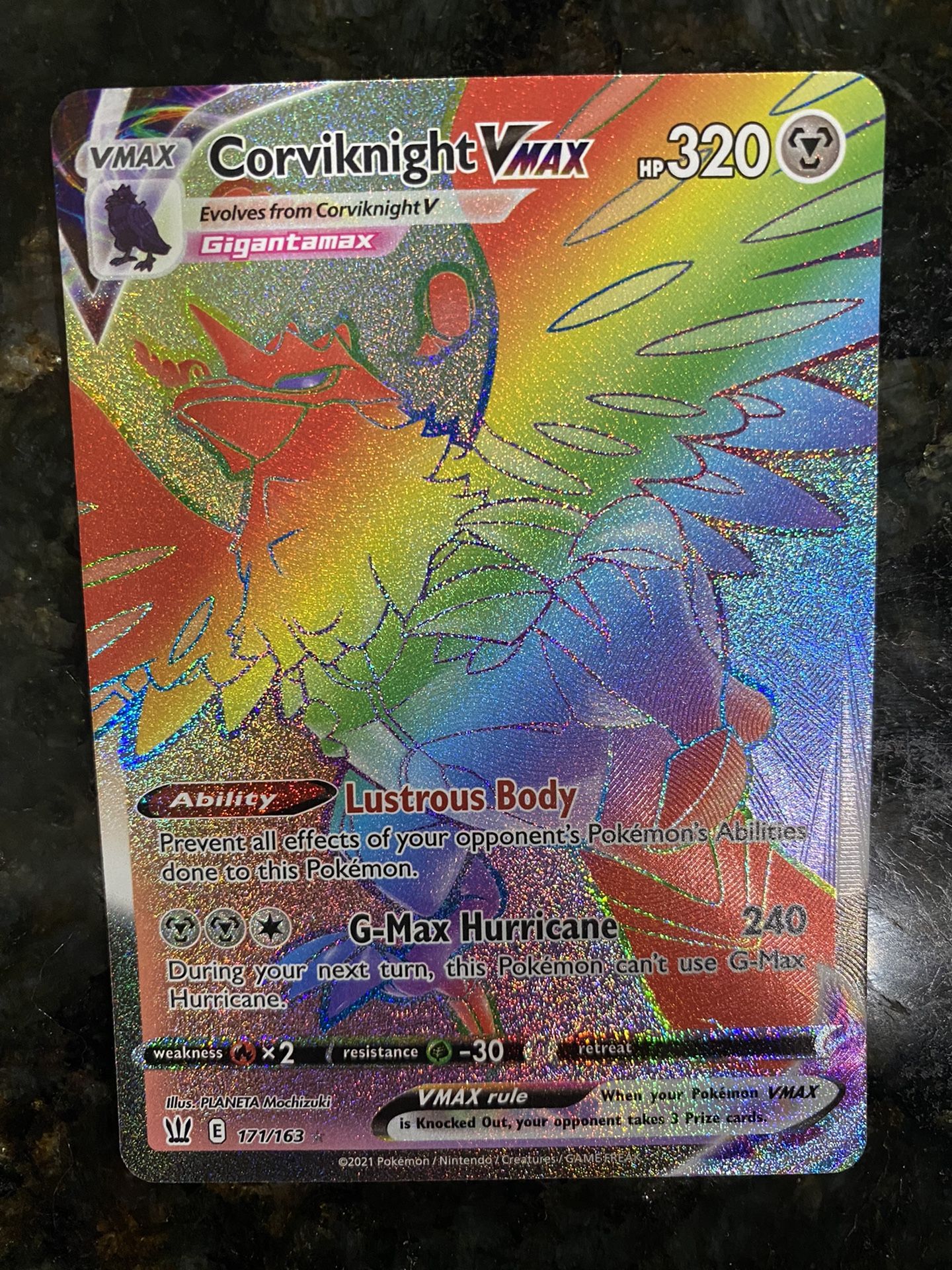 Corviknight VMAX (rainbow and NEW and REAL)
